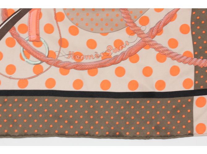 Foulard Hermès Clic Clac in seta 66x66 - vista 5