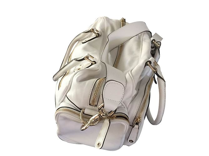 Borsa a mano Gucci in pelle bianca Bianco - vista 2