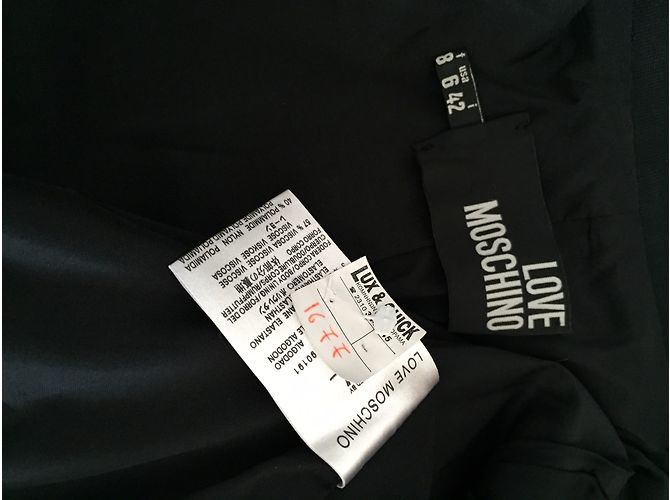 Blazer de algodón negro Love Moschino - vista 5