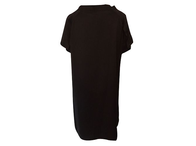 Autre Marque Rue du Mail by Martine Sitbon Schwarzes Viskosekleid - Ansicht 2