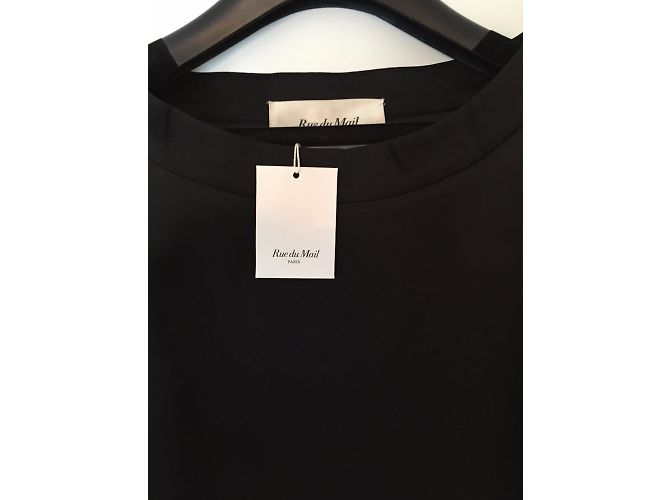 Autre Marque Rue du Mail by Martine Sitbon Schwarzes Viskosekleid - Ansicht 7
