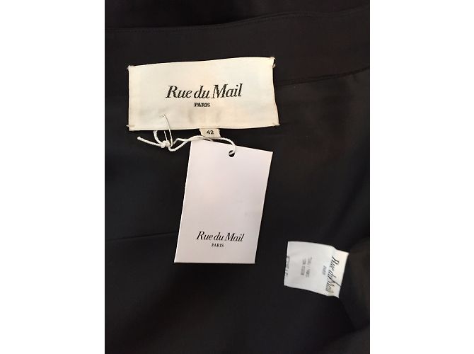 Autre Marque Rue du Mail by Martine Sitbon Schwarzes Viskosekleid - Ansicht 8