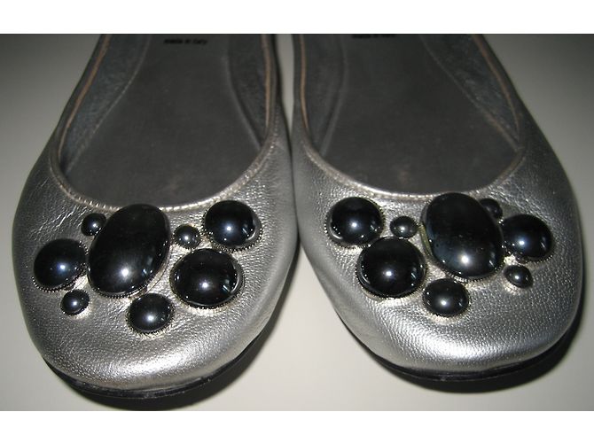 Belle Sigerson Morrison Ballerine Metallico - vista 3
