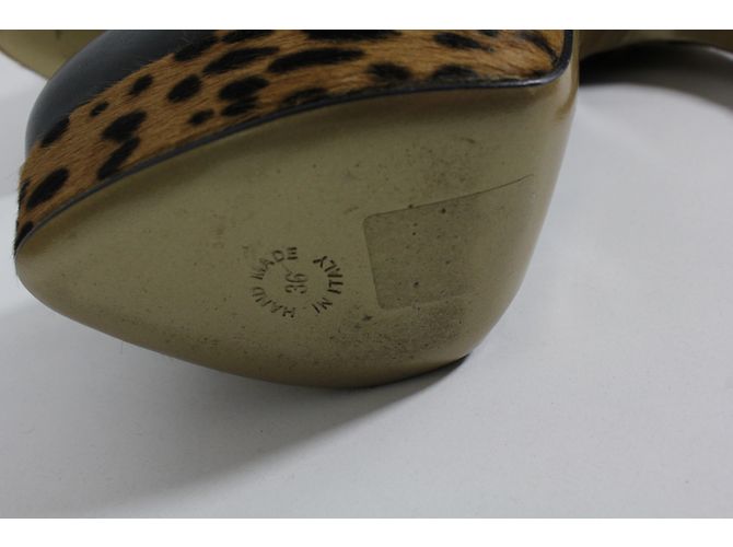 Décolleté con plateau Walter Steiger in pelle nera taglia 36 Nero - vista 7