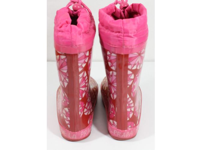 Agatha Ruiz de la Prada Moon Boots Rosa Stoff Größe 31 Pink - Ansicht 3