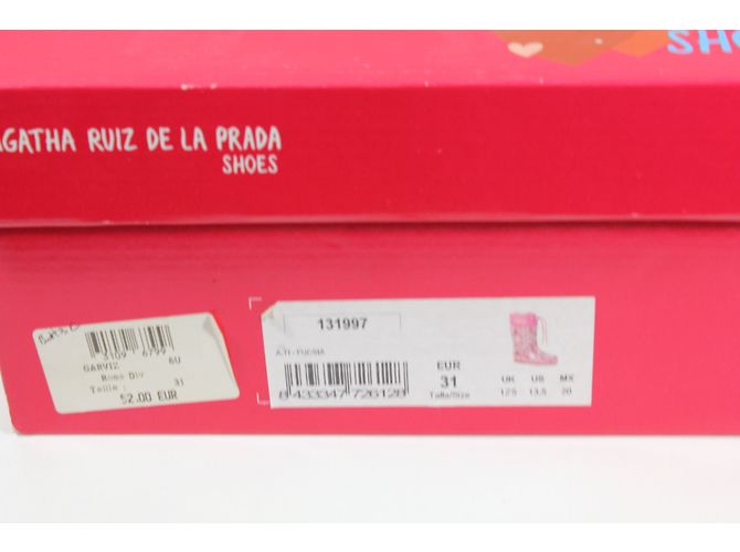 Agatha Ruiz de la Prada Moon Boots Rosa Stoff Größe 31 Pink - Ansicht 8