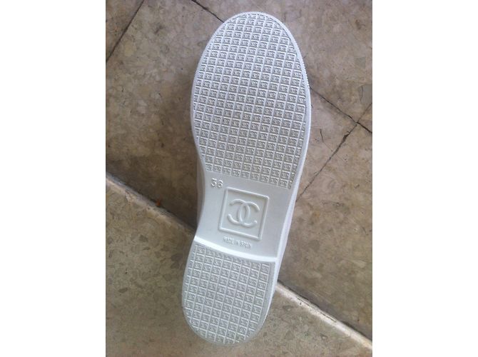 Chanel Sneaker Grau Hirschleder 36 - Ansicht 3