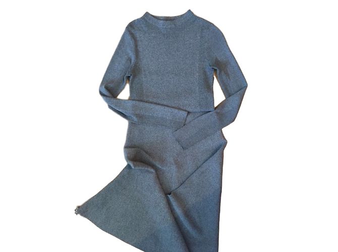 Pull Sandro Gris en Maille - vue 2