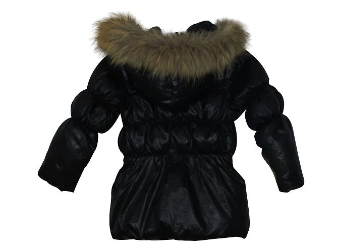 Autre Marque Giacca Lili Wafer per bambini blu con cappuccio reversibile in pelliccia 6 anni - vista 2