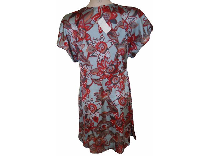One step Kleid mit bunten Blumen aus Polyester Größe 42 Mehrfarben - Ansicht 2