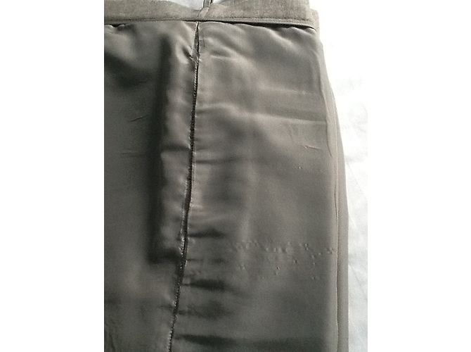 Calças Chanel de lã e cashmere cinza - vista 11