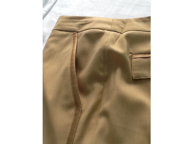 Autre Marque Pantalones Michel Payne de lana beige Talla 42 - vista 10