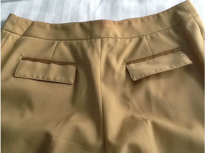 Autre Marque Pantalones Michel Payne de lana beige Talla 42 - vista 11