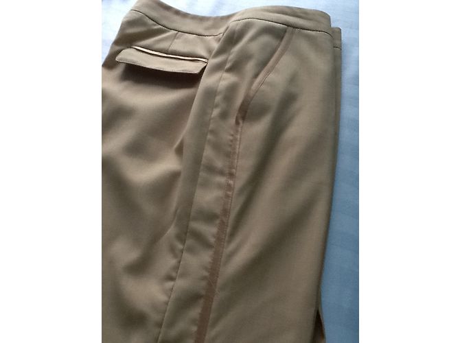 Autre Marque Pantalones Michel Payne de lana beige Talla 42 - vista 6