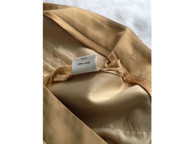 Autre Marque Pantalones Michel Payne de lana beige Talla 42 - vista 9
