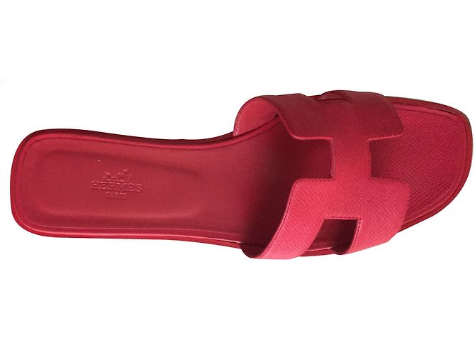 Oran Hermès Sandalen Rot - Ansicht 2