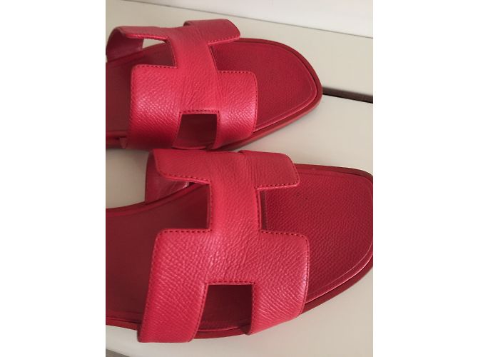 Oran Hermès Sandalen Rot - Ansicht 5