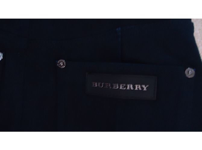 Falda de tubo en denim azul Burberry - vista 3