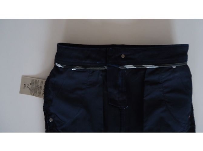 Falda de tubo en denim azul Burberry - vista 7