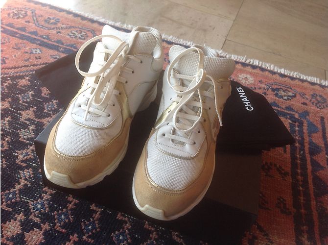 Chanel scarpe da ginnastica Beige - vista 5