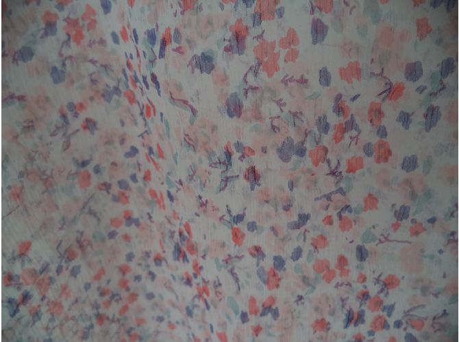 Autre Marque Seidencrepe Bluse mit Blumenmuster Rosa Mehrfarben - Ansicht 5