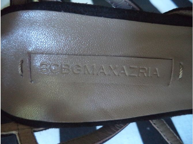 Sandali Bcbg Max Azria ADIA in pelle scamosciata nera taglia 39 Nero - vista 8