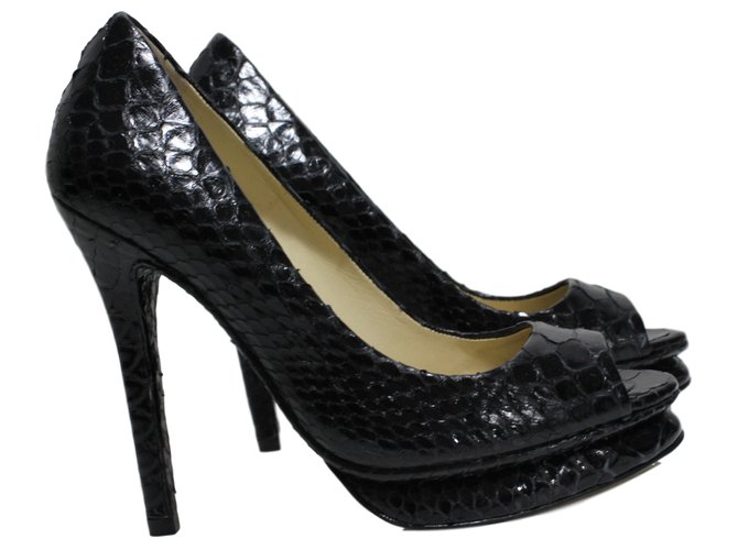 Alexandre Birman Python Sandalen Schwarz - Ansicht 2