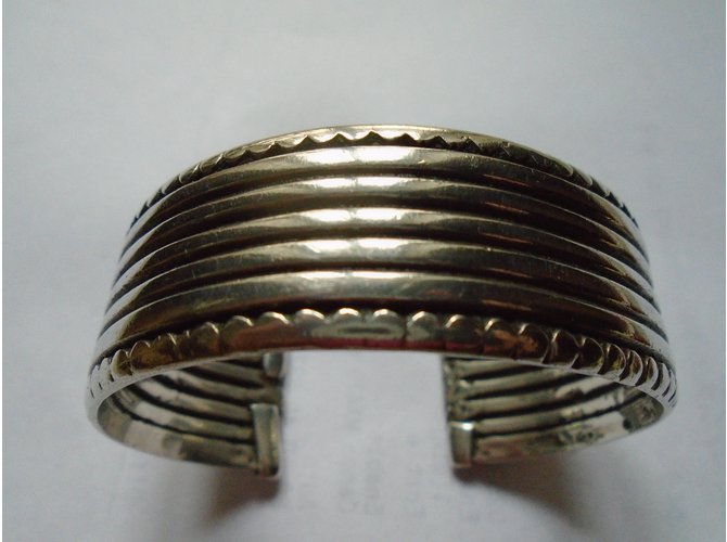 Autre Marque Bracciale manchette in argento - vista 3