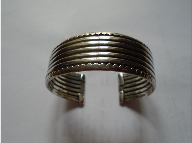 Autre Marque Bracciale manchette in argento - vista 5