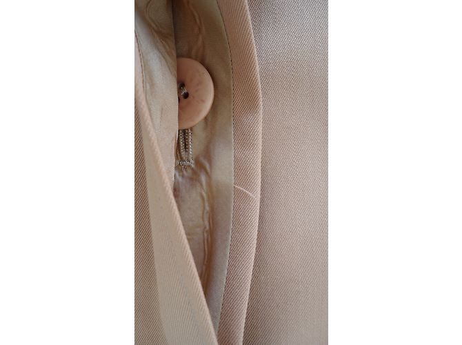 Gabardina Christian Dior de lana marrón Marrón claro - vista 6