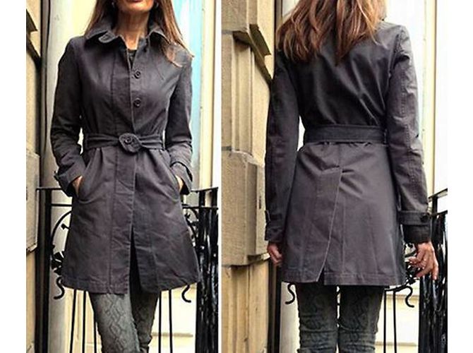Gabardina Vanessa Bruno de Algodón Caqui - vista 4