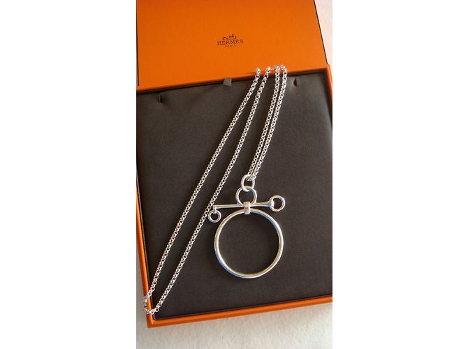 Hermès Mors de Bride Plata - vista 3