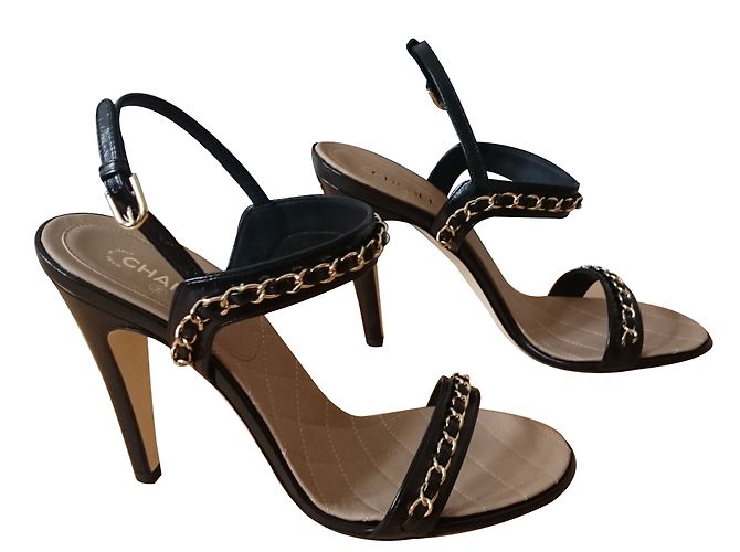 Chanel Sandales Noir - vue 2