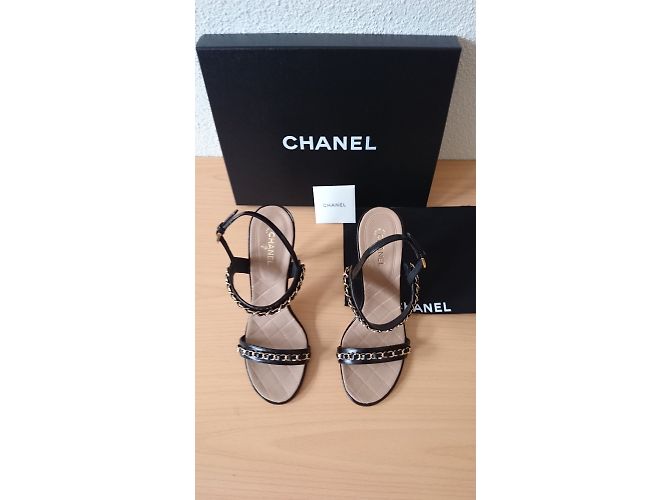 Chanel Sandales Noir - vue 5