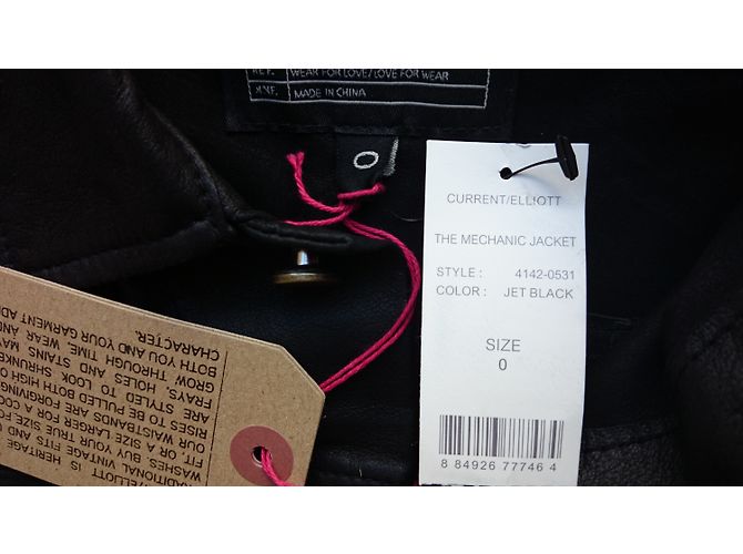 Current Elliott Lederjacke Current / Elliott, Größe 0 - Ansicht 4