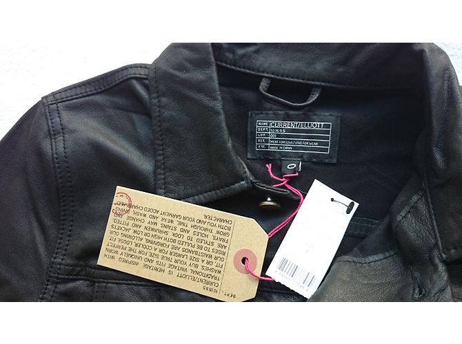 Current Elliott Lederjacke Current / Elliott, Größe 0 - Ansicht 5