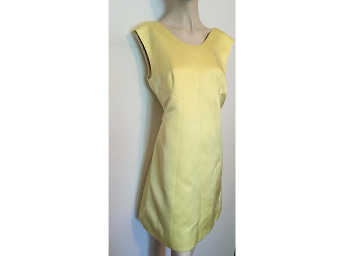 Autre Marque Vestido mini de seda amarillo Aquascutum - vista 3