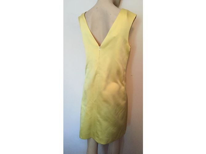 Autre Marque Vestido mini de seda amarillo Aquascutum - vista 4