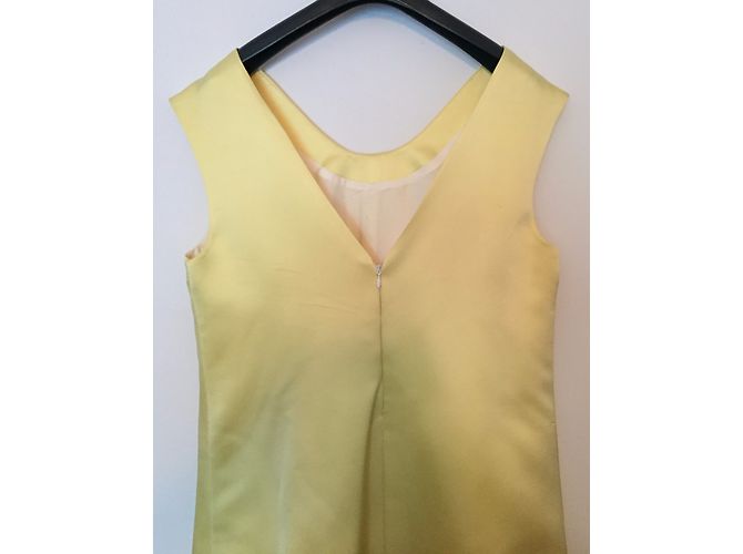 Autre Marque Vestido mini de seda amarillo Aquascutum - vista 6