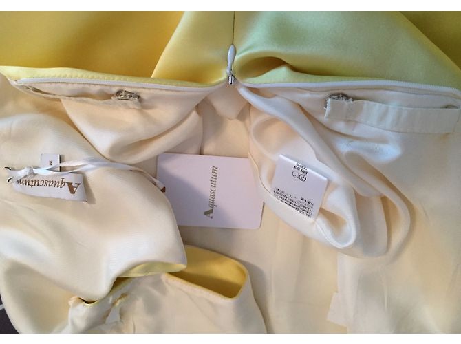 Autre Marque Vestido mini de seda amarillo Aquascutum - vista 7