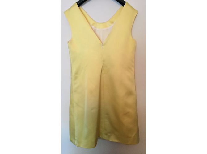 Autre Marque Vestido mini de seda amarillo Aquascutum - vista 8