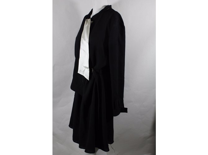 Bouchra Jarrar Dres Negro - vista 3