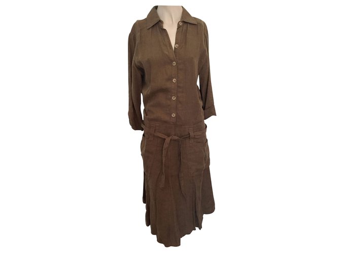 Massimo Dutti Robes Lin Kaki ref.16778 - Joli Closet