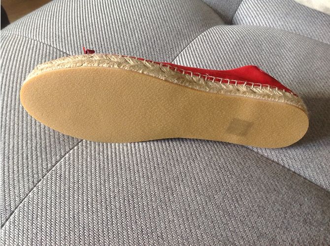 Salvatore Ferragamo Espadrilles Rot Hirschleder 41 - Ansicht 3