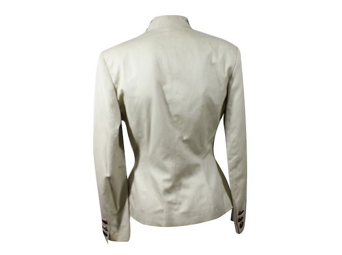Autre Marque Chaqueta Sophie Sitbon de algodón beige - vista 2
