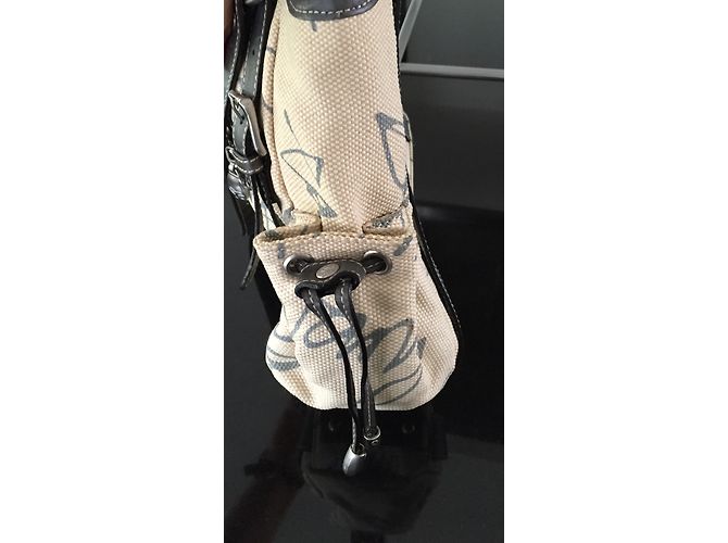 Autre Marque Borsa Gil Holster beige in tessuto - vista 6