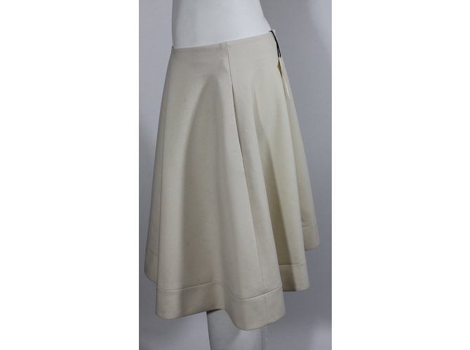 Bouchra Jarrar Falda Beige - vista 3