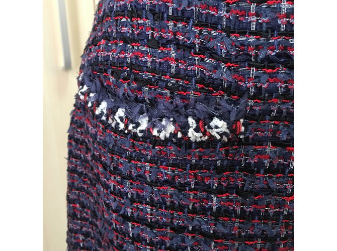 Falda Chanel Tweed Multicolor - vista 3