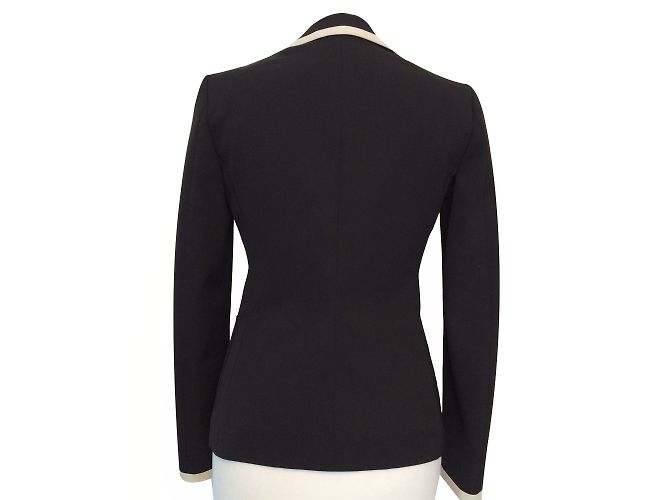 Blazer Moschino Cheap And Chic Negro con Perla Decorativa - vista 2