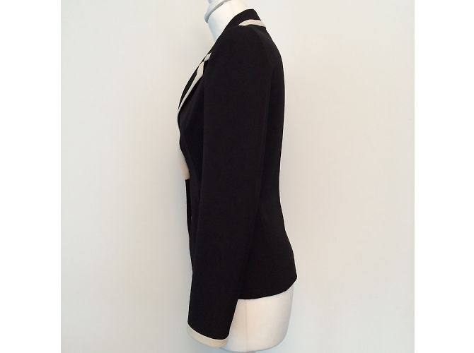 Blazer Moschino Cheap And Chic Negro con Perla Decorativa - vista 4